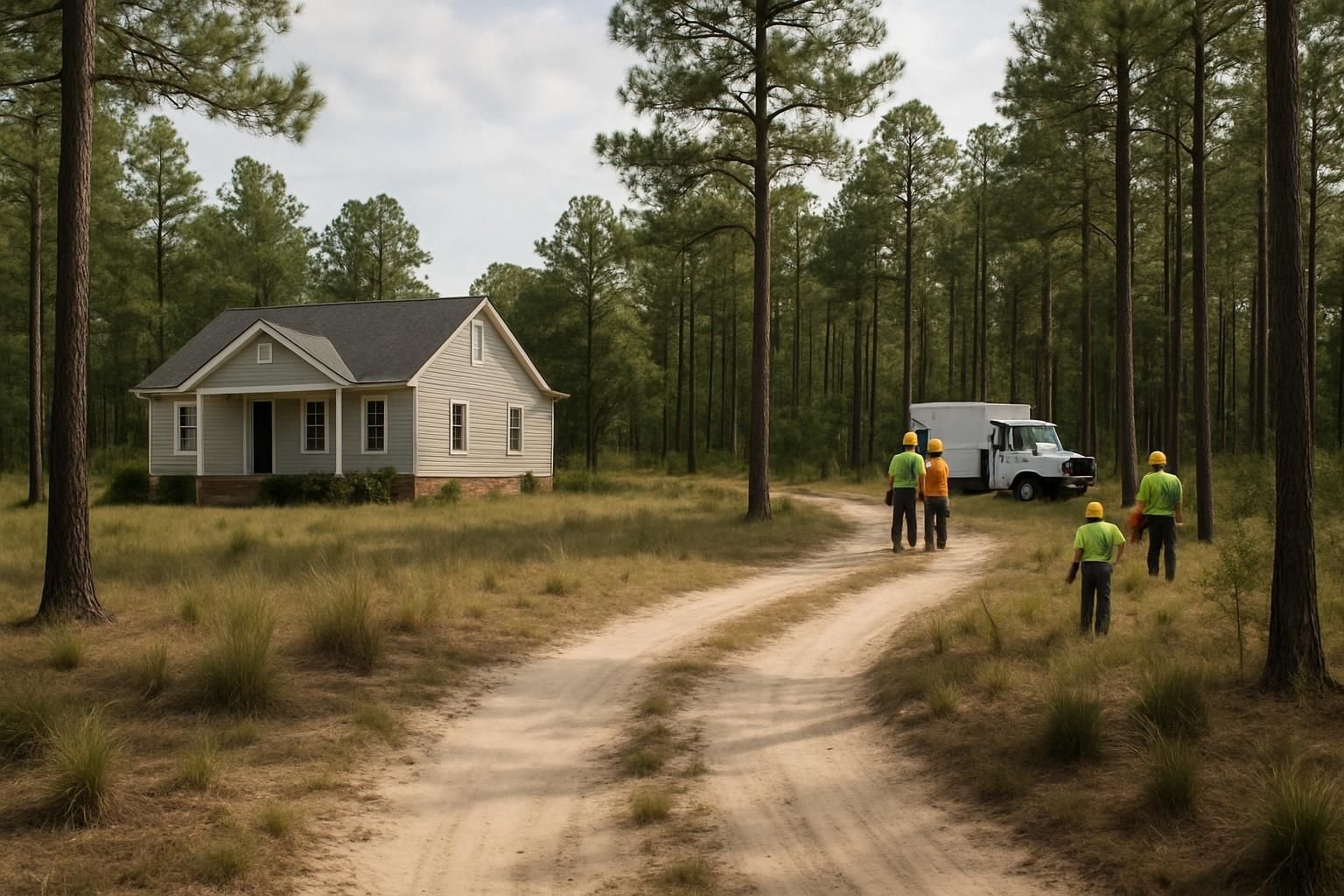 Rural Cumberland County lot with longleaf pines